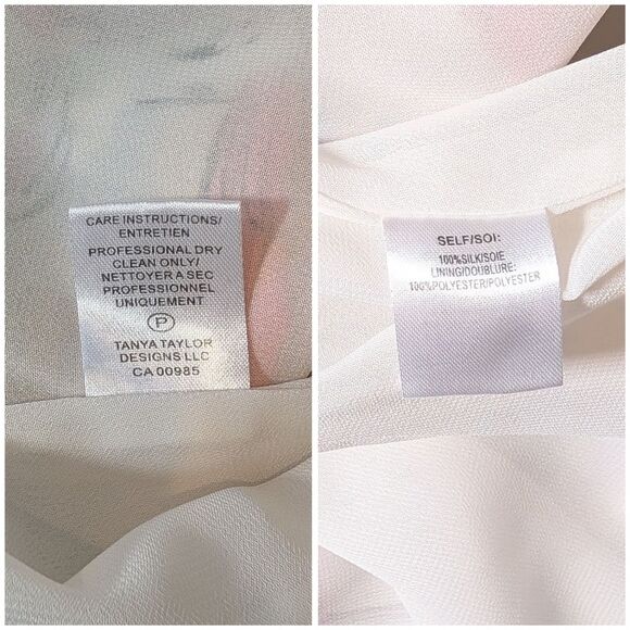 Tanya Taylor 100% Silk The Teigan Flamingo Print White Midi Dress - Picture 15 of 16